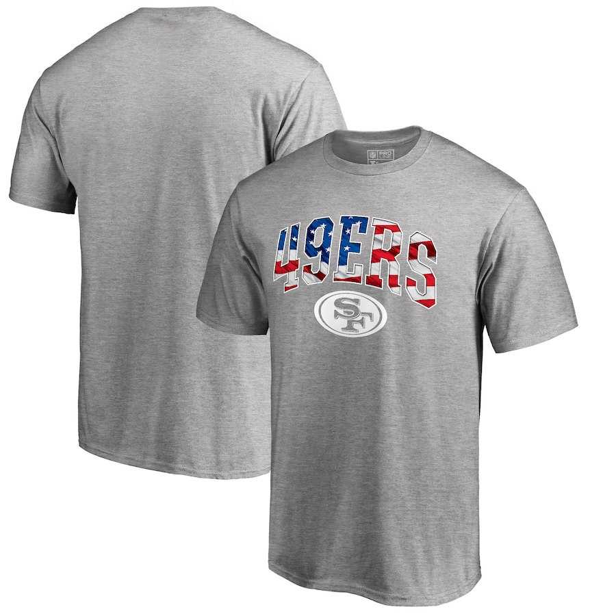 San Francisco 49ers Pro Line by Fanatics Branded Banner Wave T-Shirt Heathered Gray,We sell and wholesale San Francisco 49ers Pro Line by Fanatics Branded Banner Wave T-Shirt Heathered Gray on line form chian!